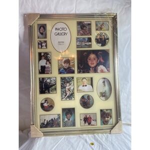 George Nathan Photo Gallery Collage Picture Frame Silver Tone 15 Opening